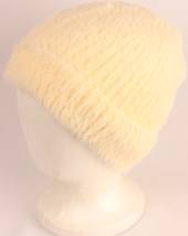 Headstart pull-on chenille beanie fully lined cream Style : HS/4559